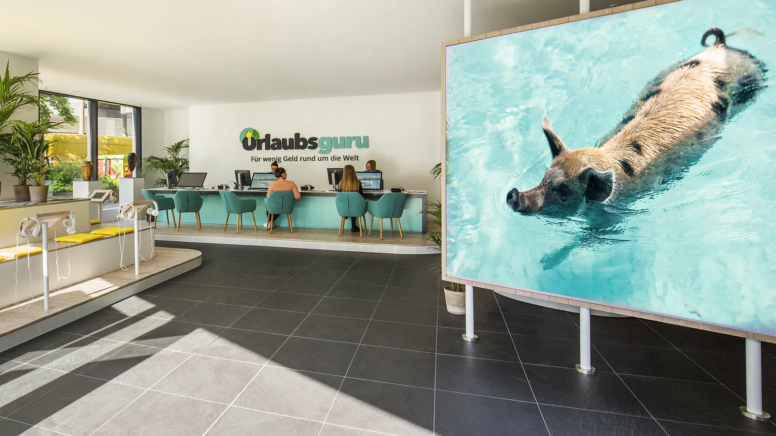 Urlaubsguru Unna – Reisebüro mit markenkonformer Gestaltung